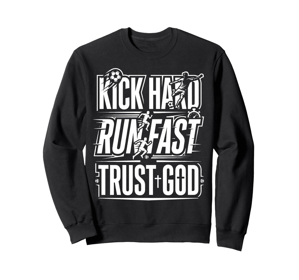 Christian Soccer Player Run Fast Sweatshirt - Aesthetic Graphic Men Women