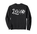 Love Soccer Ball Soccer Goal Sweatshirt - Trendy Graphic Unisex