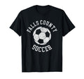 Falls County Soccer Distressed 90S T-Shirt - Trendy Graphic Men Women