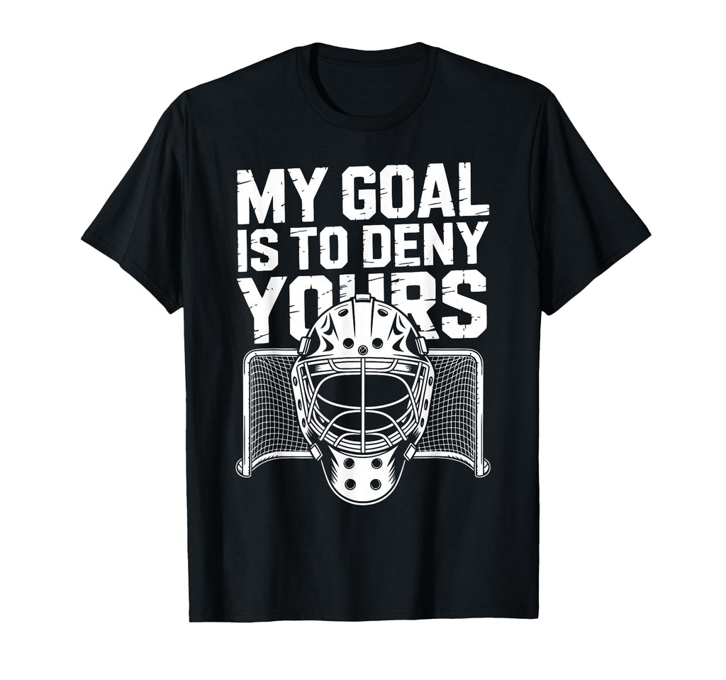 Ice Hockey Goalkeeper Goals Mask T-Shirt - Aesthetic Graphic Men Women