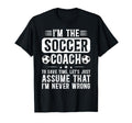 Im Soccer Coach Soccer Coaching T-Shirt - Minimalist Print Men Women