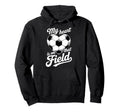 My Heart Is That Field Soccer Player Hoodie - Minimalist Print for Adults