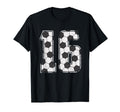 Soccer Player Number 16 Sixteen T-Shirt - Aesthetic Graphic for Adults
