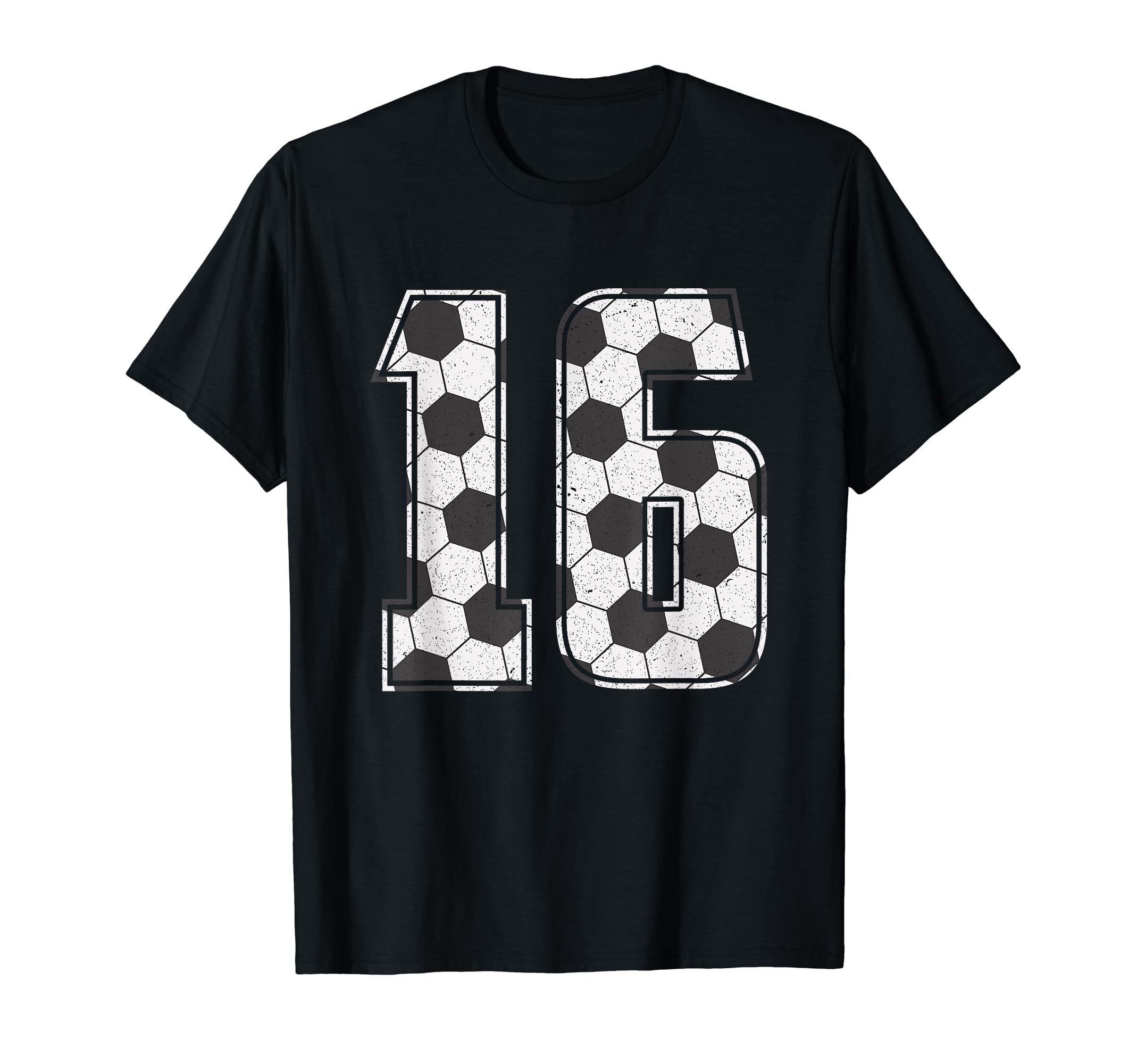 Soccer Player Number 16 Sixteen T-Shirt - Aesthetic Graphic for Adults