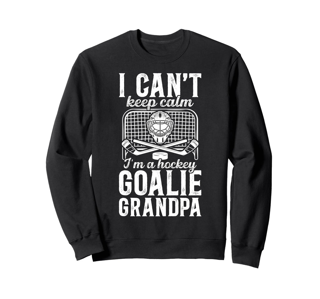 Im Hockey Goalie Grandpa Ice Hockey Sweatshirt - Graphic Print Unisex