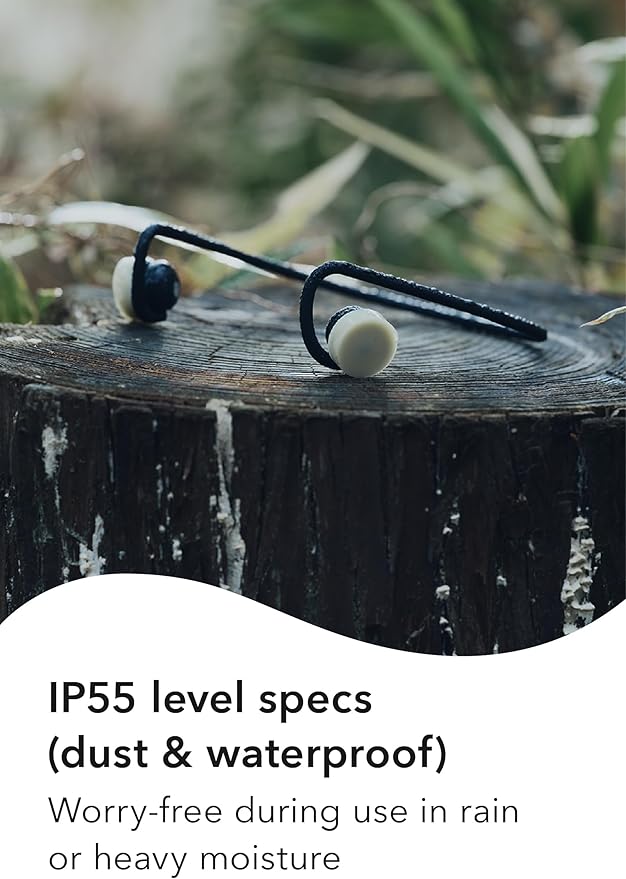 nwm GO Wireless On-Ear Speakers (Open Ear Earphones) Sound Leakage suppressed (PSZ Technology - Bone Conduction Alternative) Designed in Japan | Fog Black