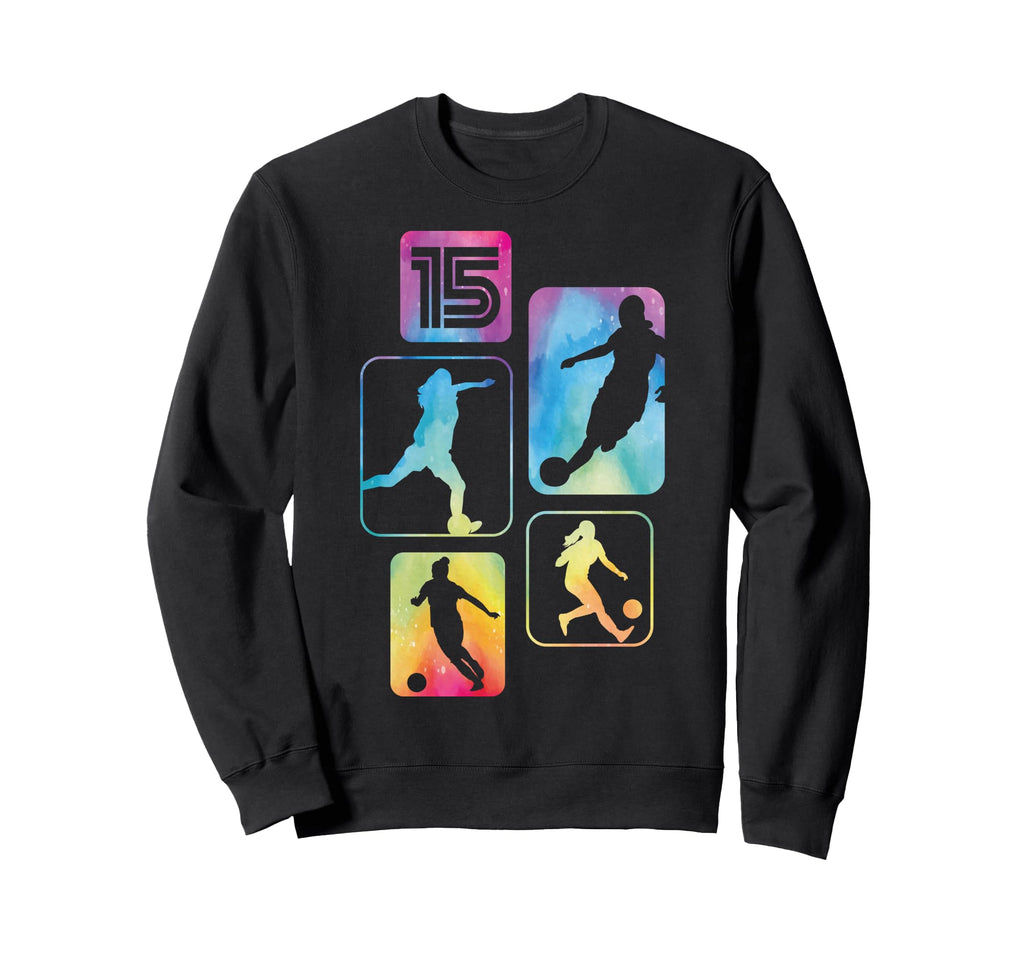 15Th Birthday Soccer Player Sweatshirt - Fun Novelty Design for Adults
