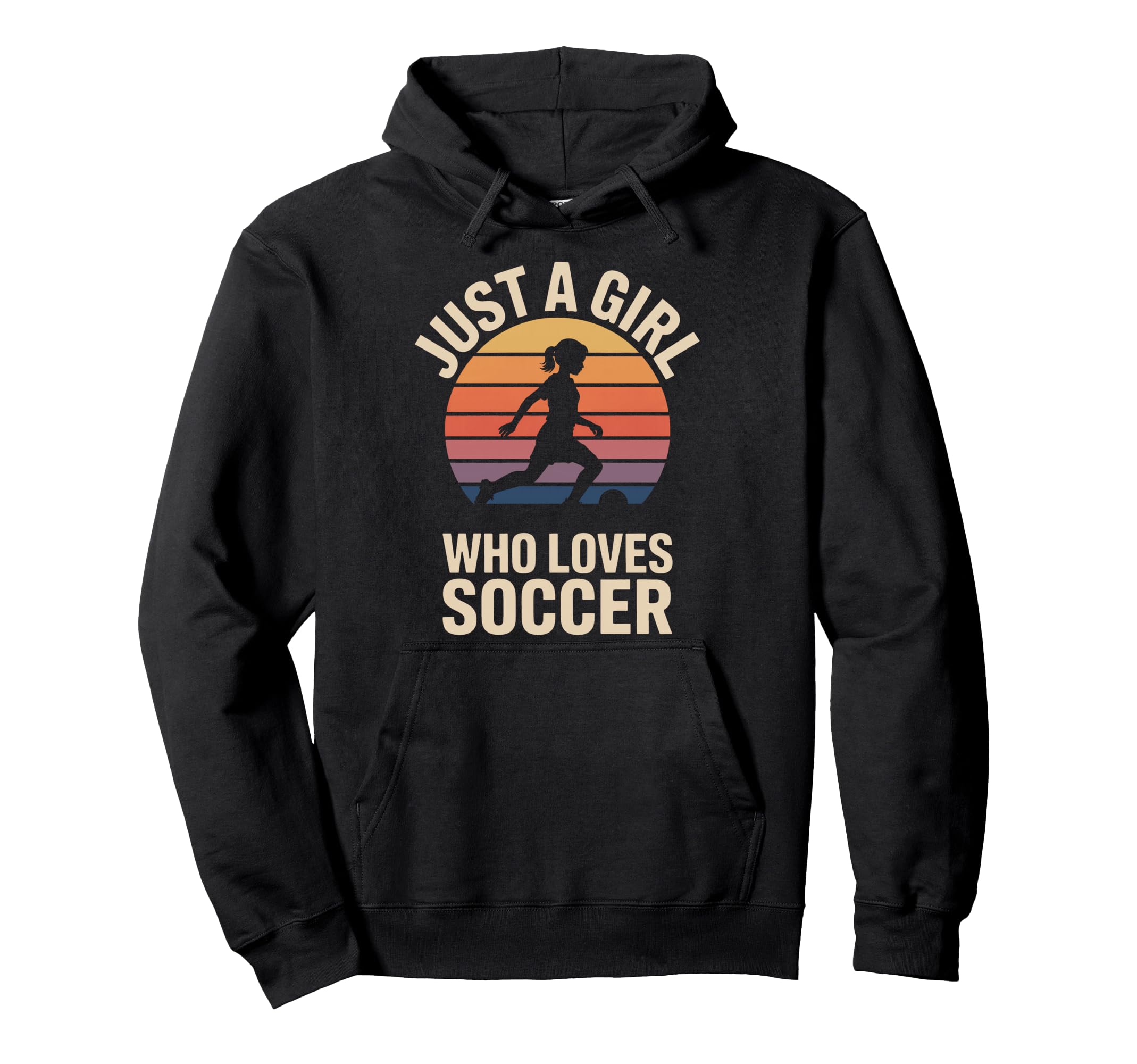 Just Who Loves Soccer Womens Soccer Hoodie - Streetwear Style Unisex