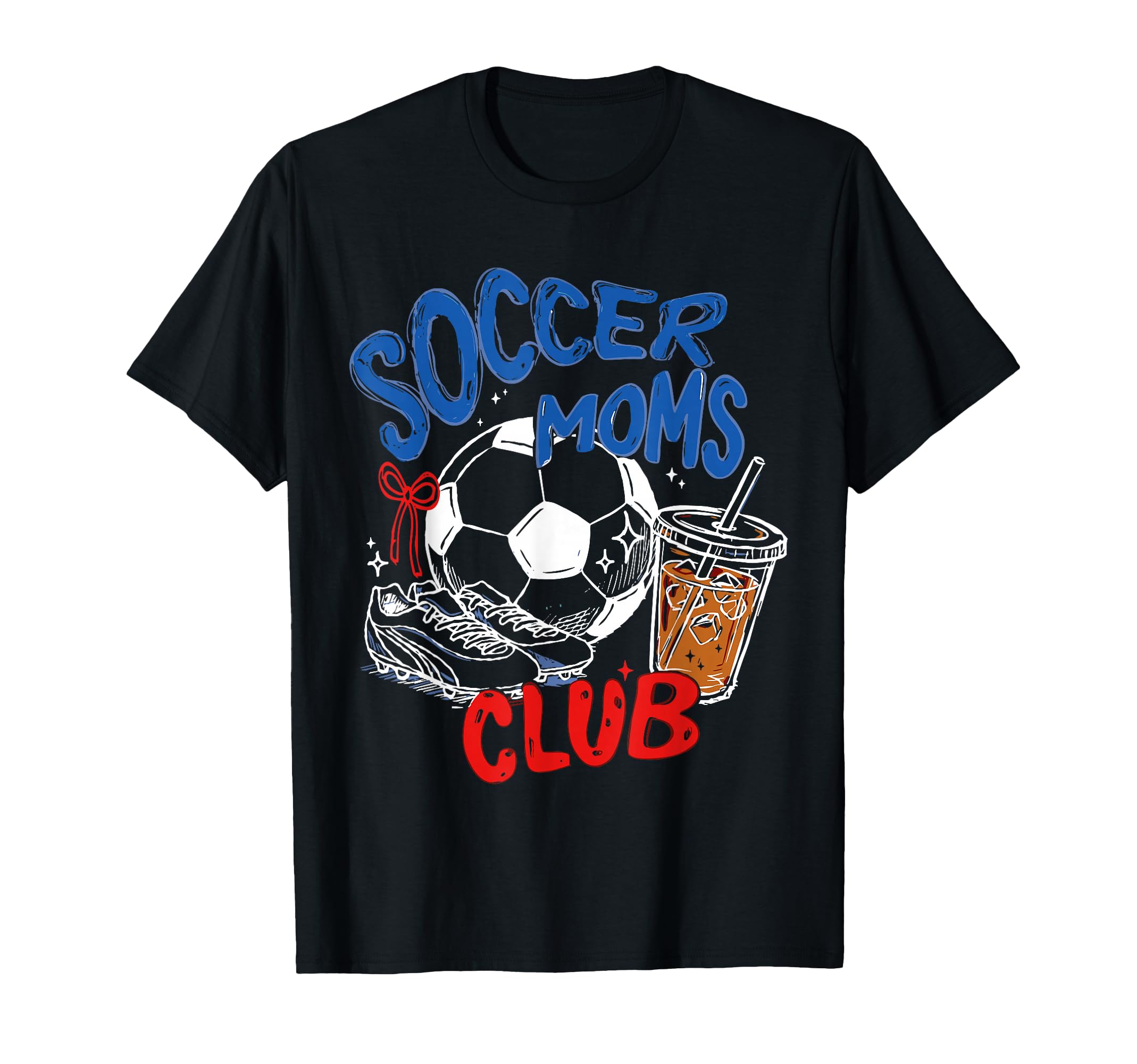 Soccer Moms Club Game Day Mothers T-Shirt - Minimalist Print for Adults