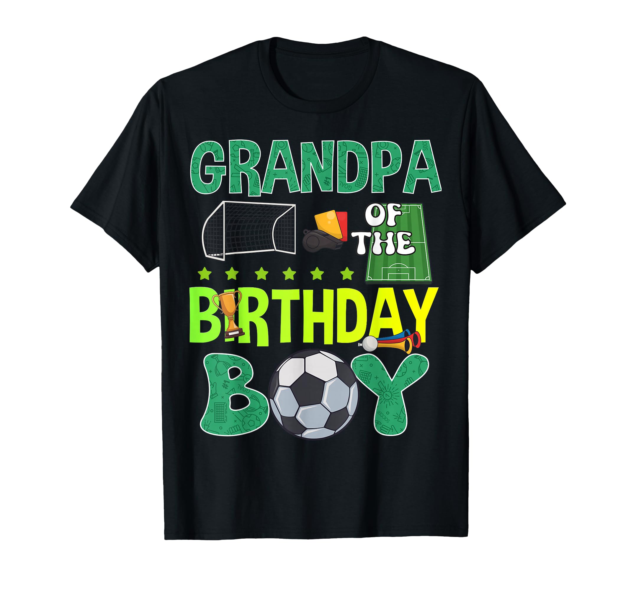 Soccer Goal Birthday Party Trophy Ball T-Shirt - Novelty Apparel Unisex