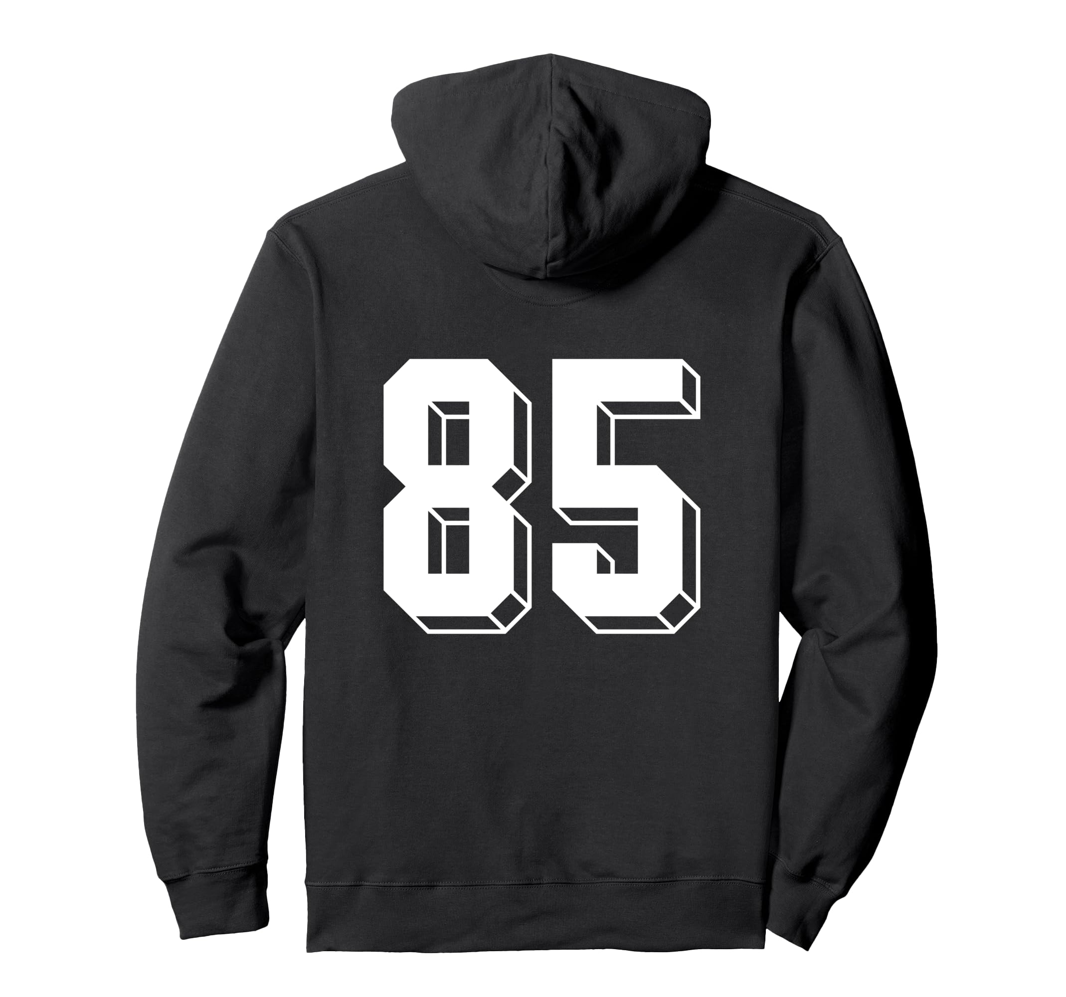 Number 85 Backside 80S 90S Team Jersey Hoodie - Fun Novelty Design Unisex