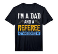 Mens Referee Ref Gift Whistle T-Shirt - Casual Everyday Wear for Adults
