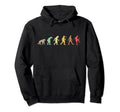 Football Soccer Evolution Hoodie - Minimalist Print for Adults