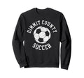 Dimmit County Soccer Distressed Sweatshirt - Minimalist Print for Adults