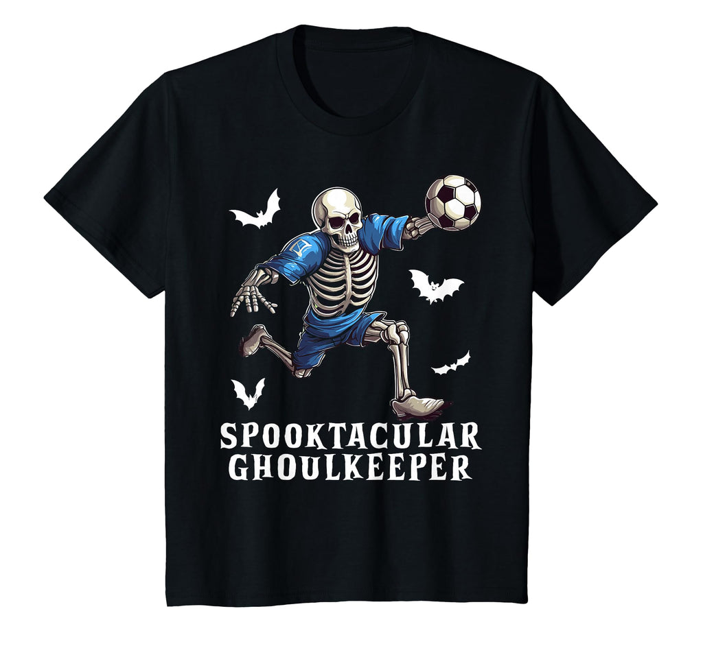 Soccer Skeleton Halloween Soccer T-Shirt - Casual Everyday Wear for Adults