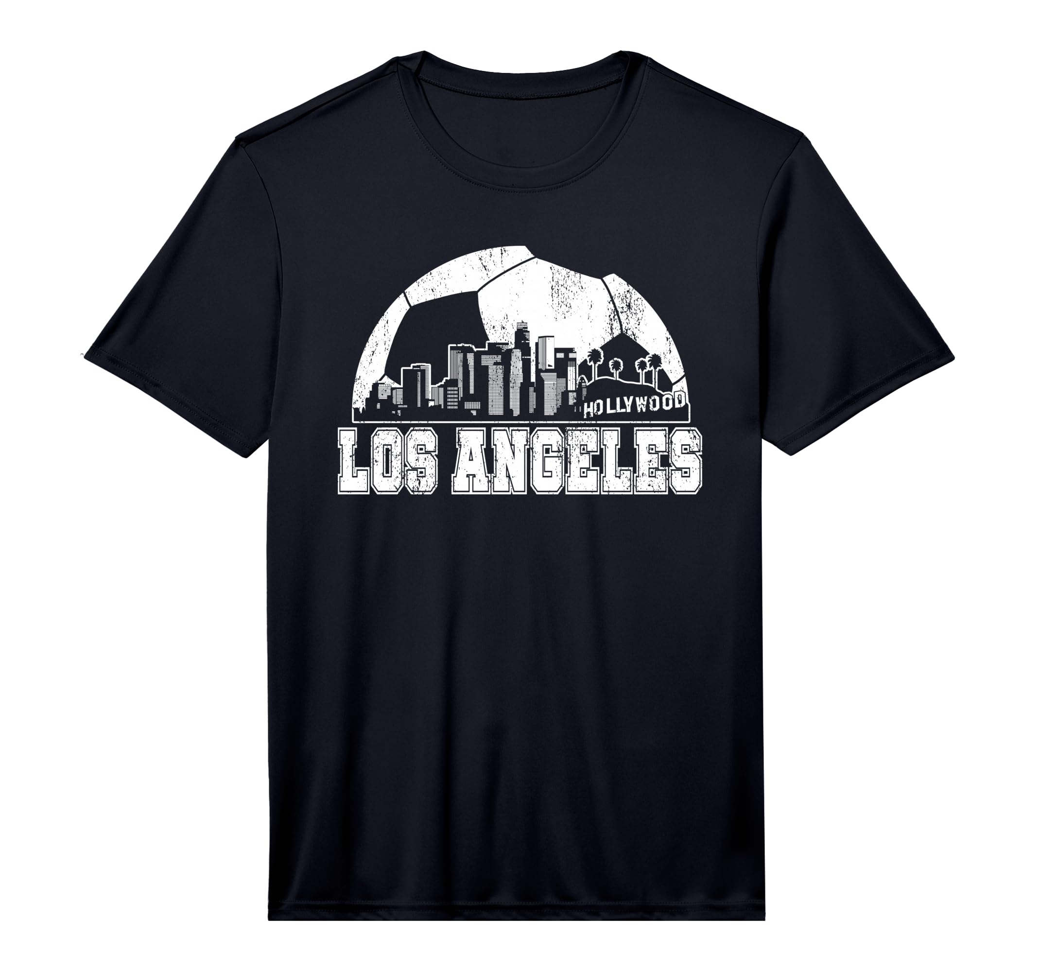 Los Angeles Skyline Soccer Lover T-Shirt - Casual Everyday Wear for Adults