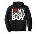 I Love My Soccer Soccer Lover Hoodie - Trendy Graphic Men Women