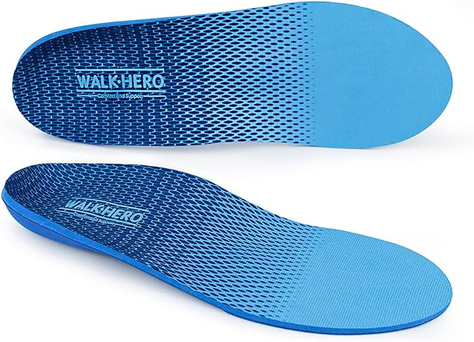 Plantar Fasciitis Feet Insoles Arch Supports Orthotics Inserts Relieve Flat Feet, High Arch (Mens 5-5 1/2 | Womens 7-7 1/2)