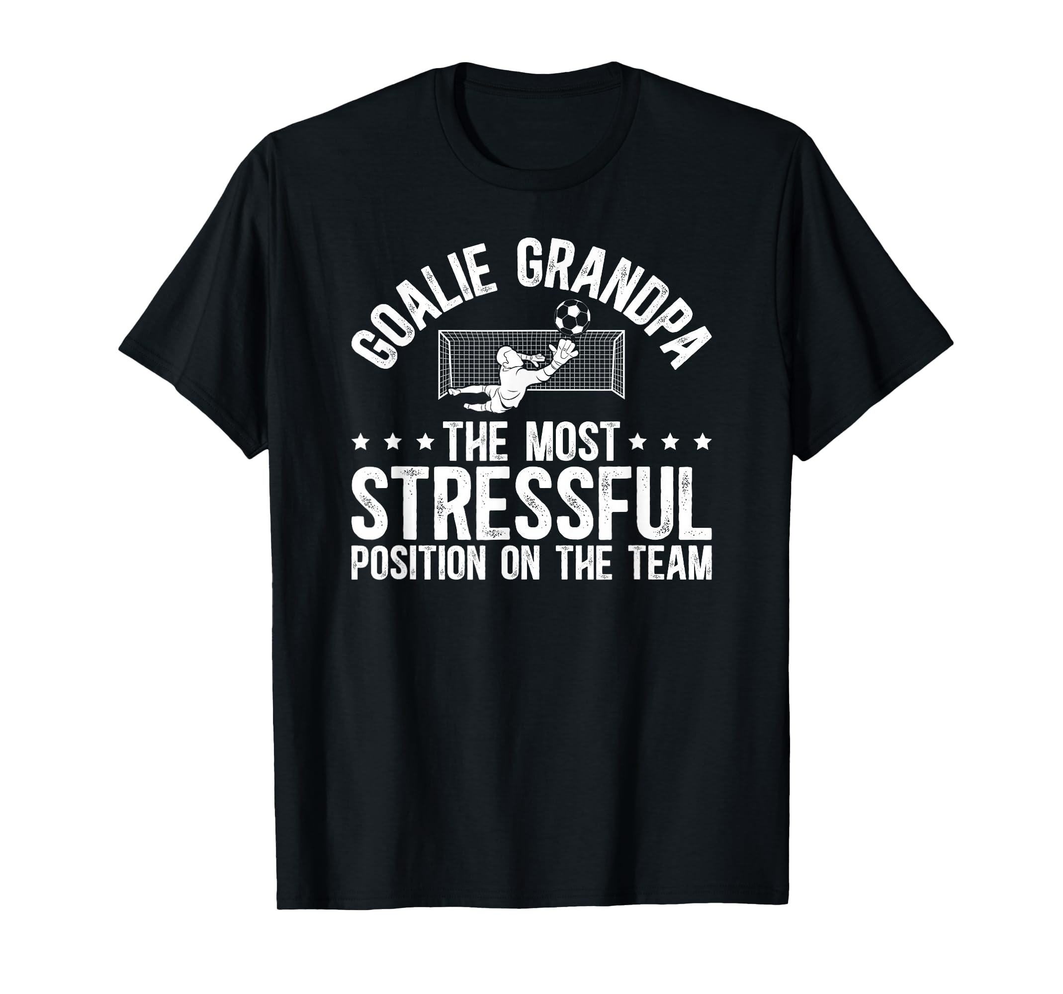 Funny Soccer Goalie Grandpa Soccer T-Shirt - Casual Everyday Wear Unisex