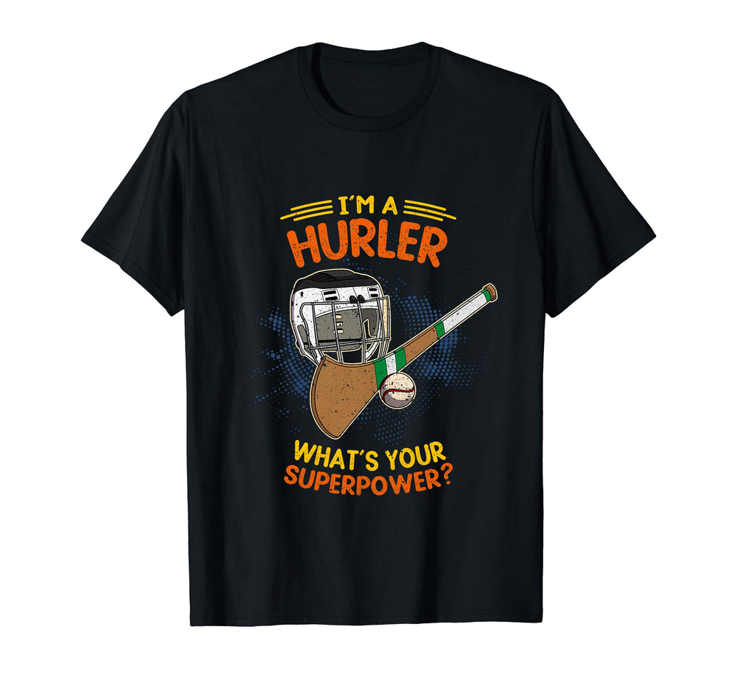 Hurling Helmet Athletic Goalkeeper T-Shirt - Graphic Print for Adults