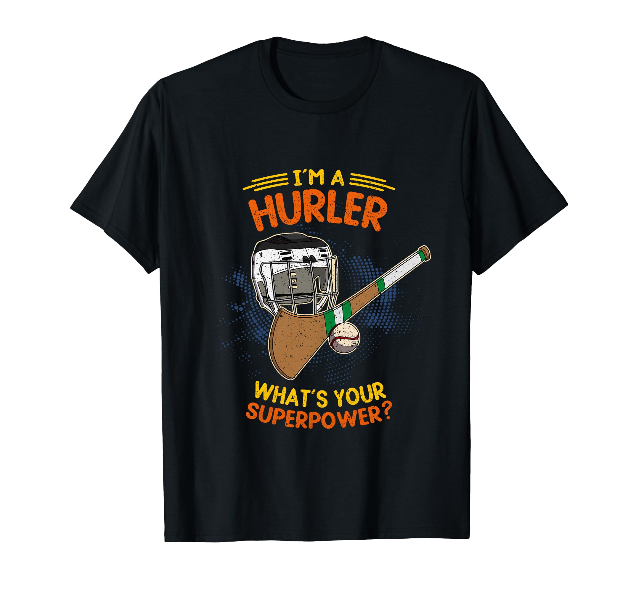 Hurling Helmet Athletic Goalkeeper T-Shirt - Graphic Print for Adults