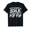 Proud Ice Hockey Goalie Pop Pop Ice T-Shirt - Fun Novelty Design Unisex