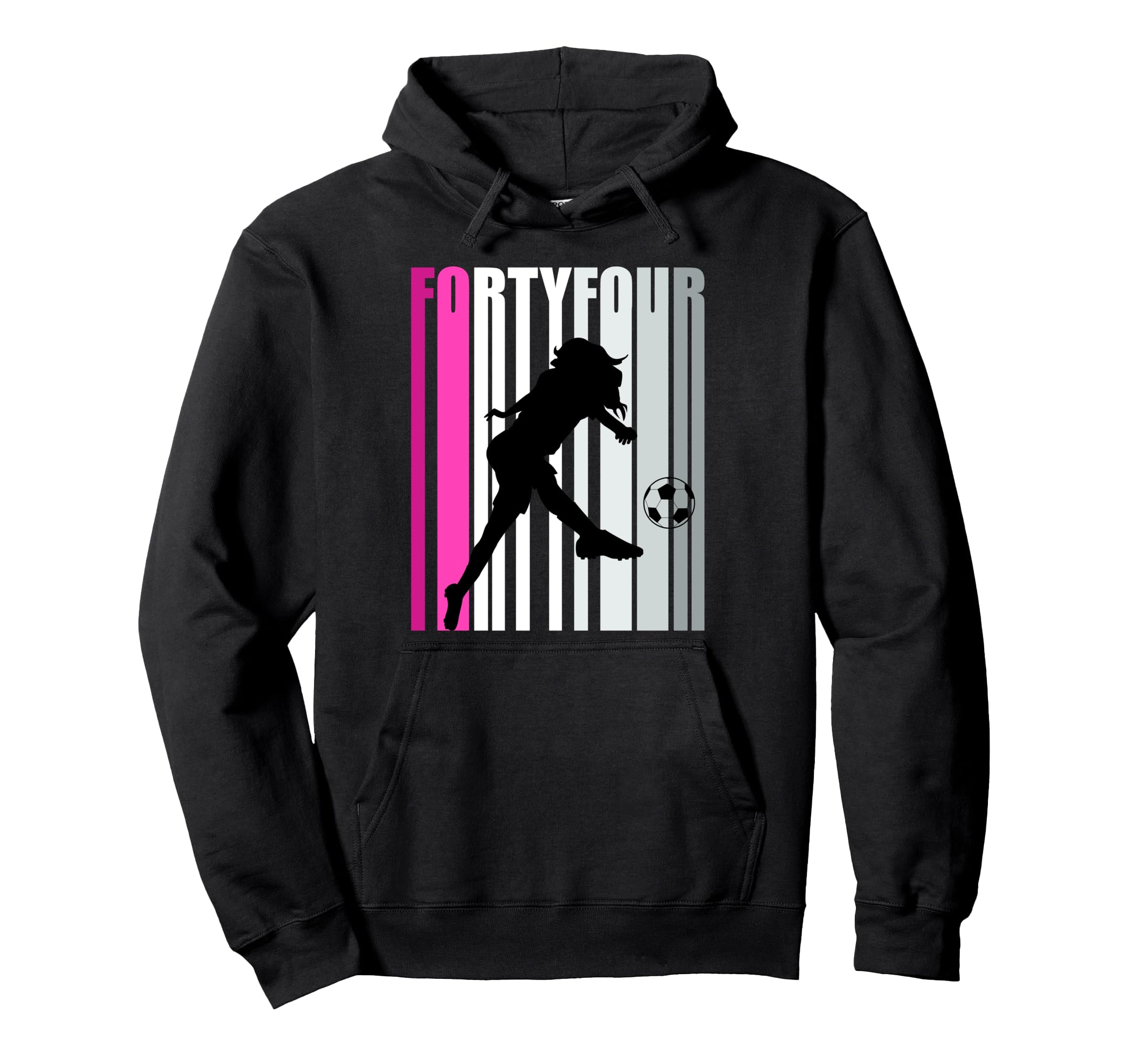 Womens 44Th Soccer Birthday Loves To Play Hoodie - Graphic Print Unisex