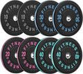 2 Inch Bumper Plates，10-500lbs，Barbell Rubber Olympic Weight Plates Set for Home Gym, Strength Training & Weight Lifting, Multiple Options Colors