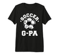 Mens Soccer G Pa Soccer Ball Distressed T-Shirt - Trendy Graphic Men Women