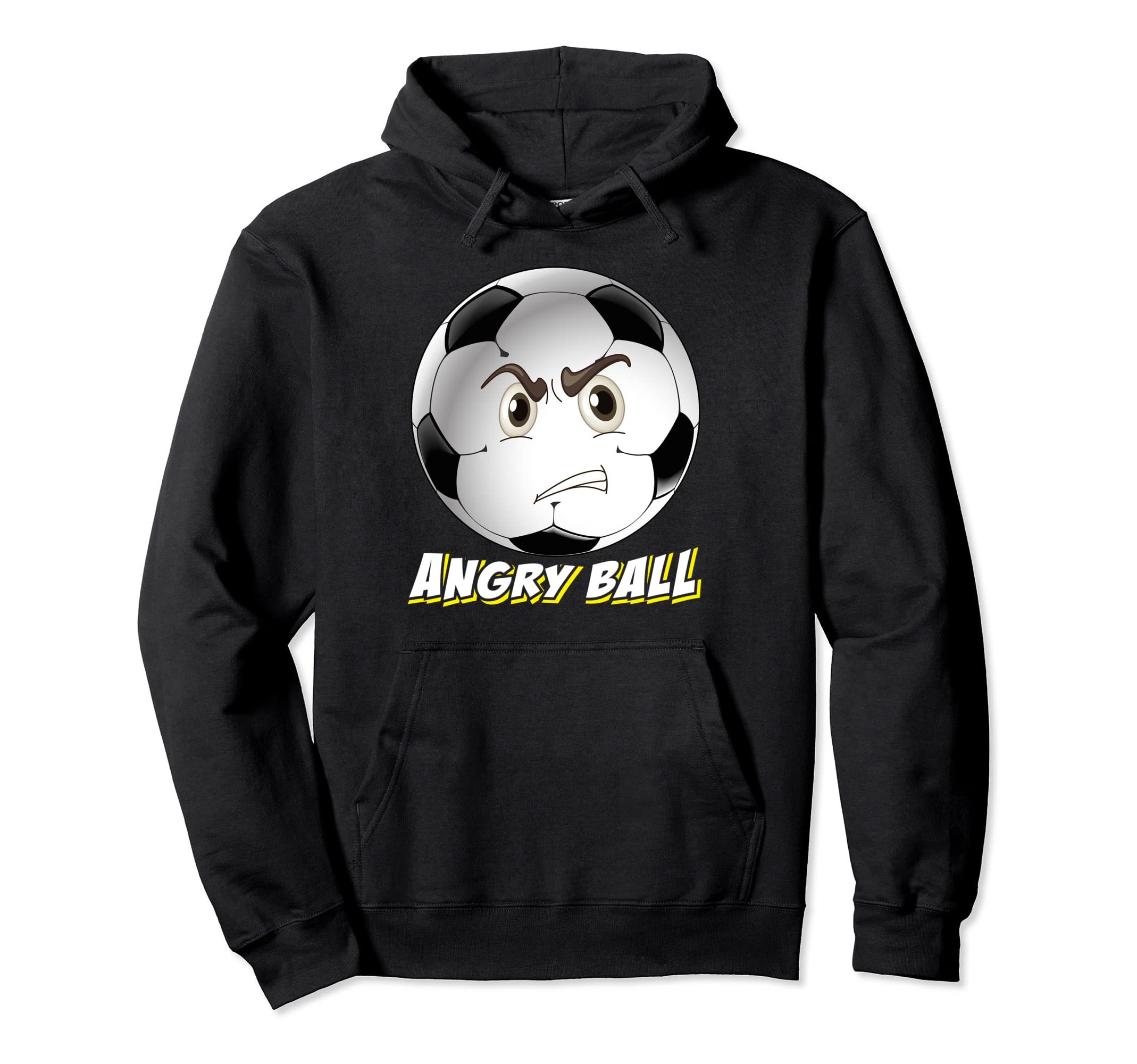 Angry Ball Football Sport Soccer Player Hoodie - Graphic Print Unisex