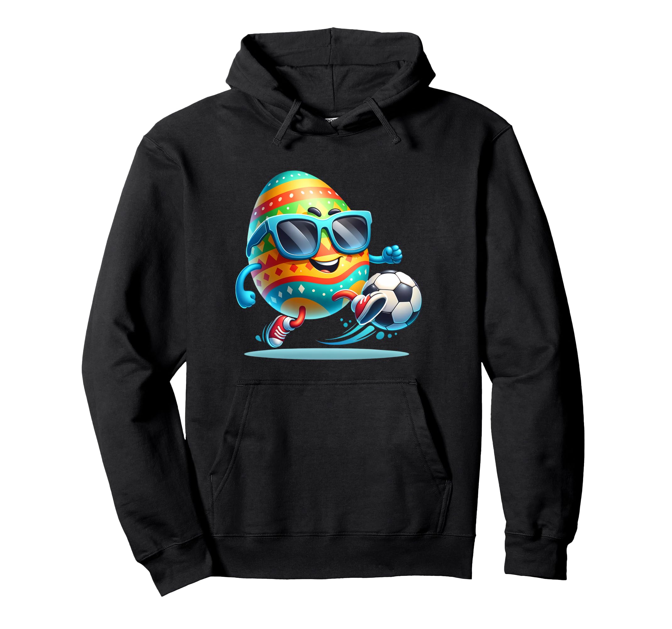 Easter Egg Eggs Soccer Lovers Players Hoodie - Fun Novelty Design Unisex