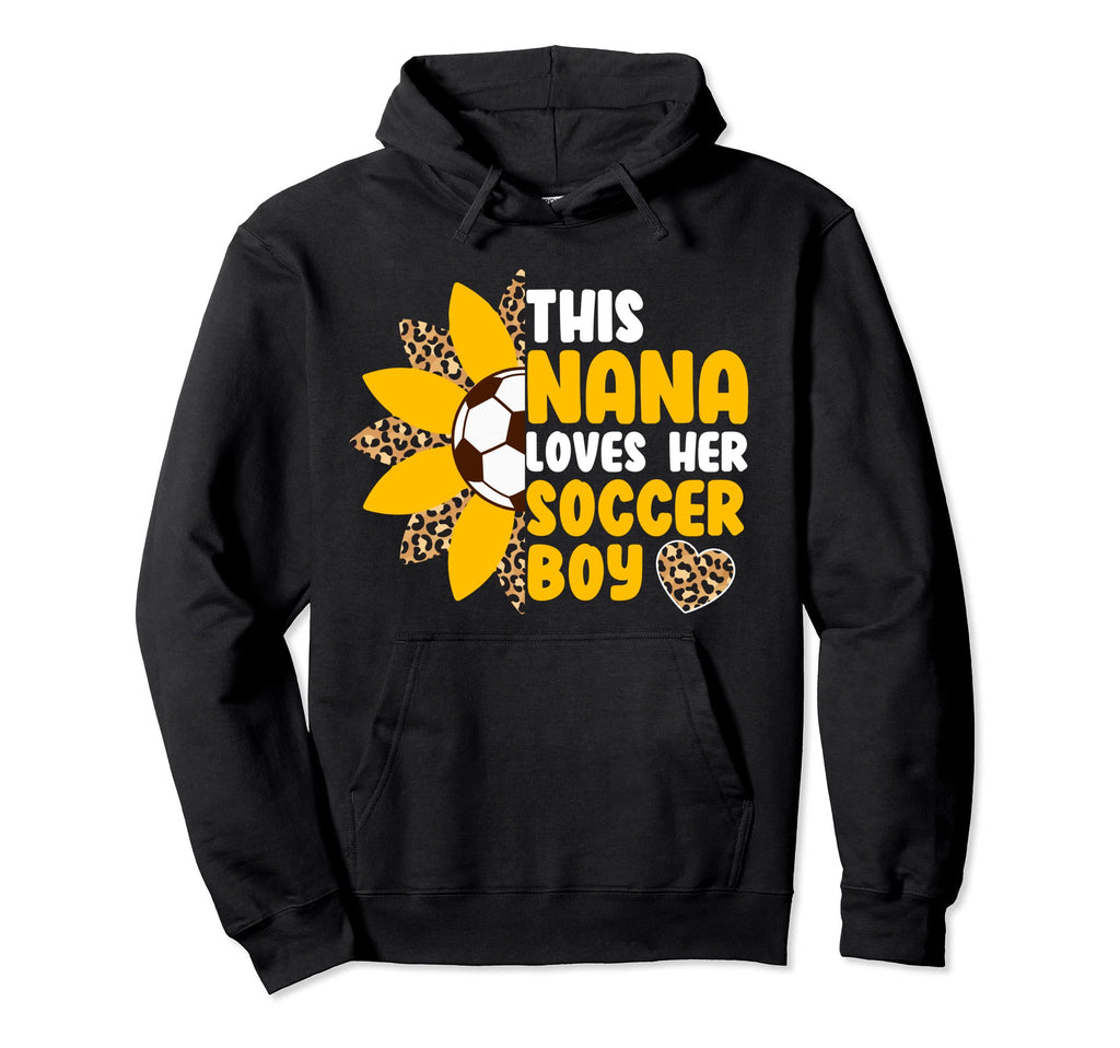 Nana Loves Soccer Sports Player Football Hoodie - Unique Graphic Men Women