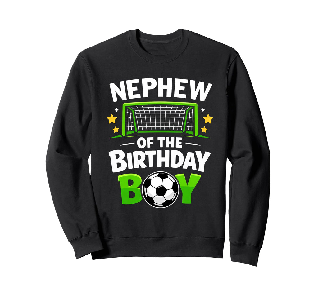 Nephew Birthday Soccer Ball Sweatshirt - Custom Art Print Unisex