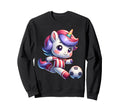 Footballer Unicorn Fans Soccer Team Sweatshirt - Custom Art Print Unisex