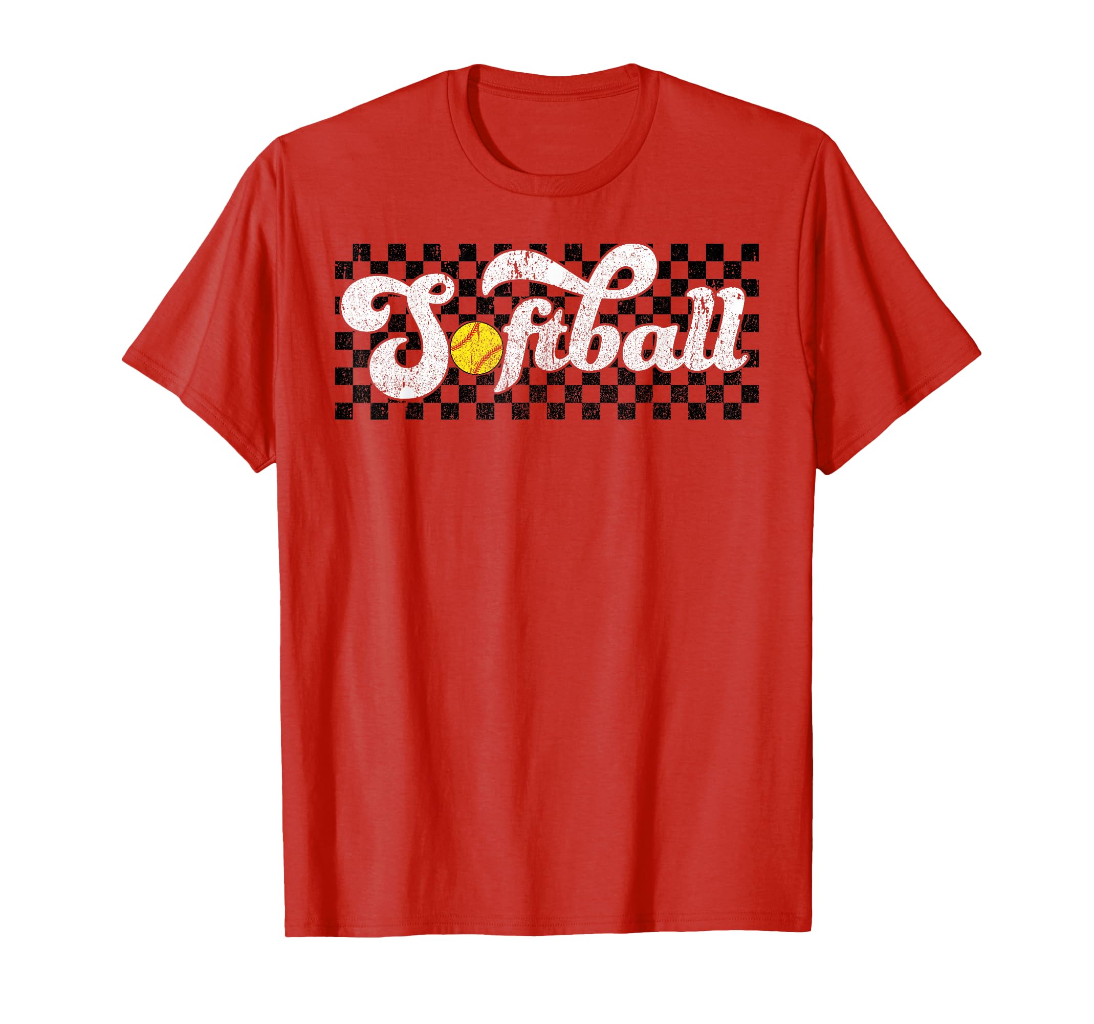 Softball Family Mom Dad Grandma T-Shirt - Casual Everyday Wear for Adults