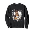 Doberman Dog Playing Soccer Funny Sweatshirt - Novelty Apparel Unisex