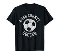 Rush County Soccer Distressed 90S T-Shirt - Minimalist Print Men Women