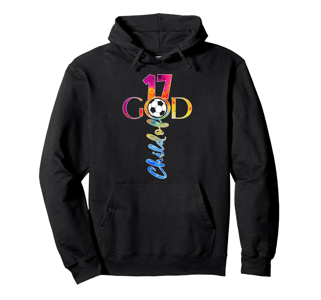 Jesus 17 Years Child God Soccer 17Th Hoodie - Graphic Print Men Women