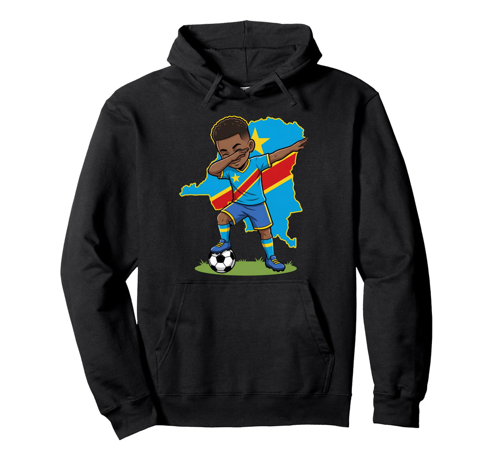 Dr Congo Soccer Dab Flag Football Hoodie - Streetwear Style Men Women