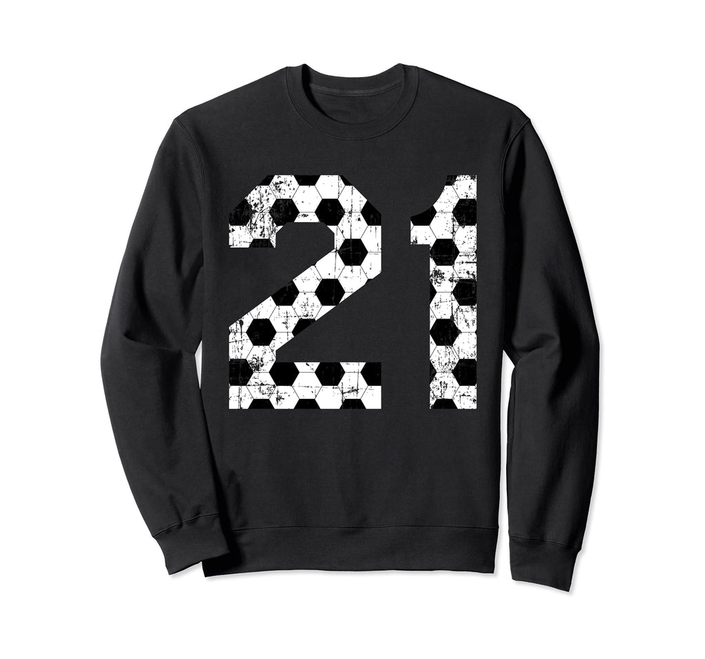 Soccer 21 Jersey Number Sweatshirt - Streetwear Style Unisex