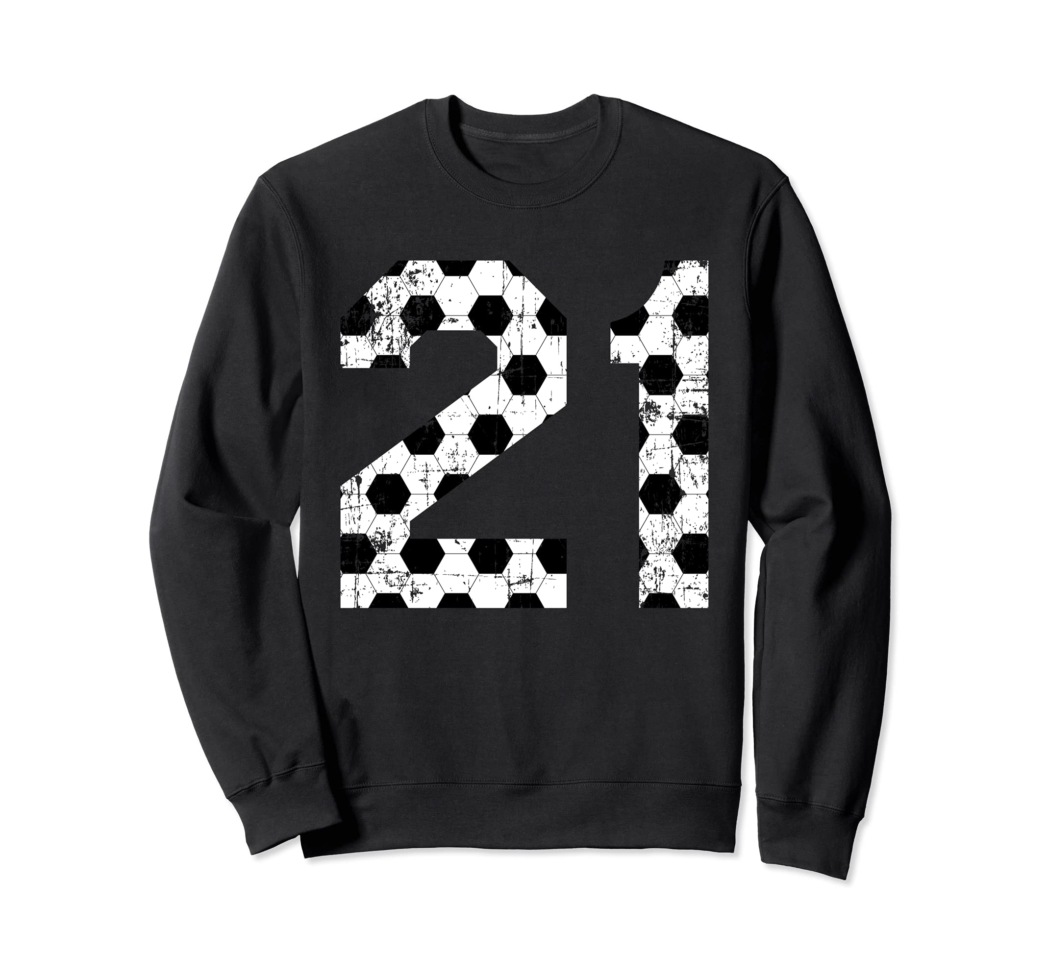 Soccer 21 Jersey Number Sweatshirt - Streetwear Style Unisex