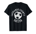 Lagrange County Soccer Distressed 90S T-Shirt - Casual Everyday Wear Unisex