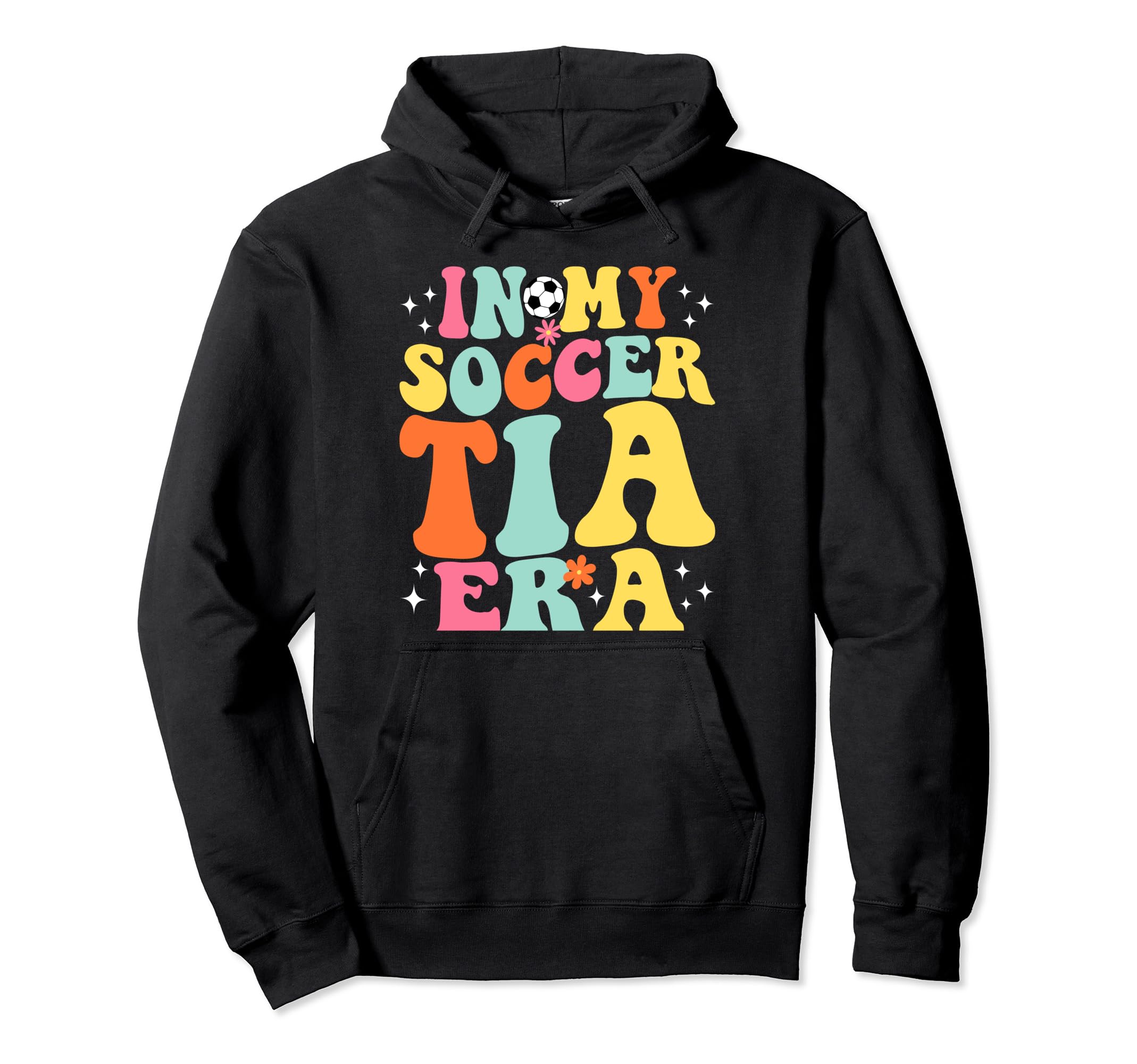 My Soccer Tia Era Game Day Groovy Hoodie - Graphic Print for Adults