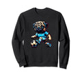 Pug Dog Soccer Champion Fan Ball Sweatshirt - Minimalist Print Men Women