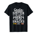 Funny Hockey Goalie Sister Ice T-Shirt - Casual Everyday Wear Men Women