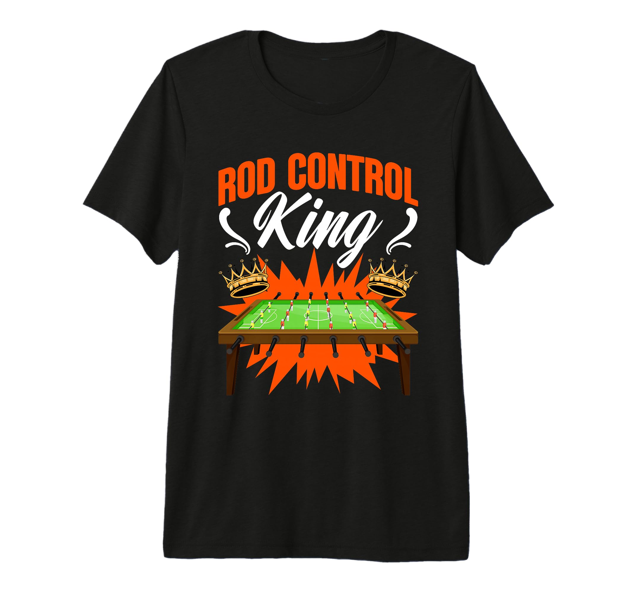 Mens Rod Control King Table T-Shirt - Fun Novelty Design for Adults