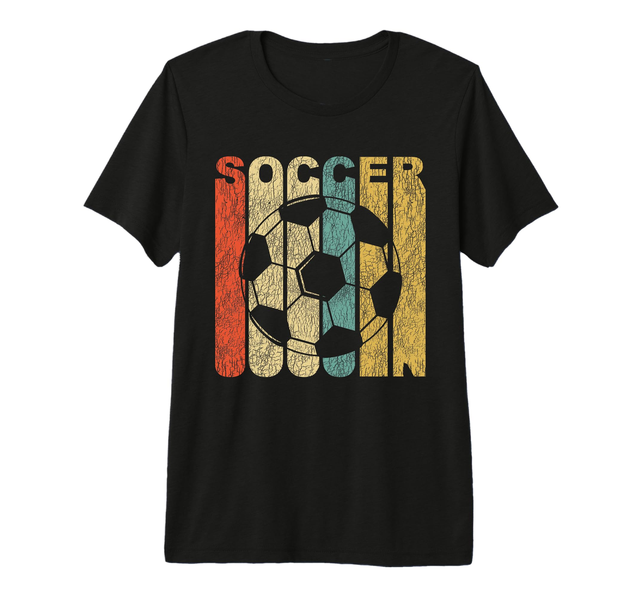 Soccer Distressed Sports Tri Blend T-Shirt - Aesthetic Graphic for Adults