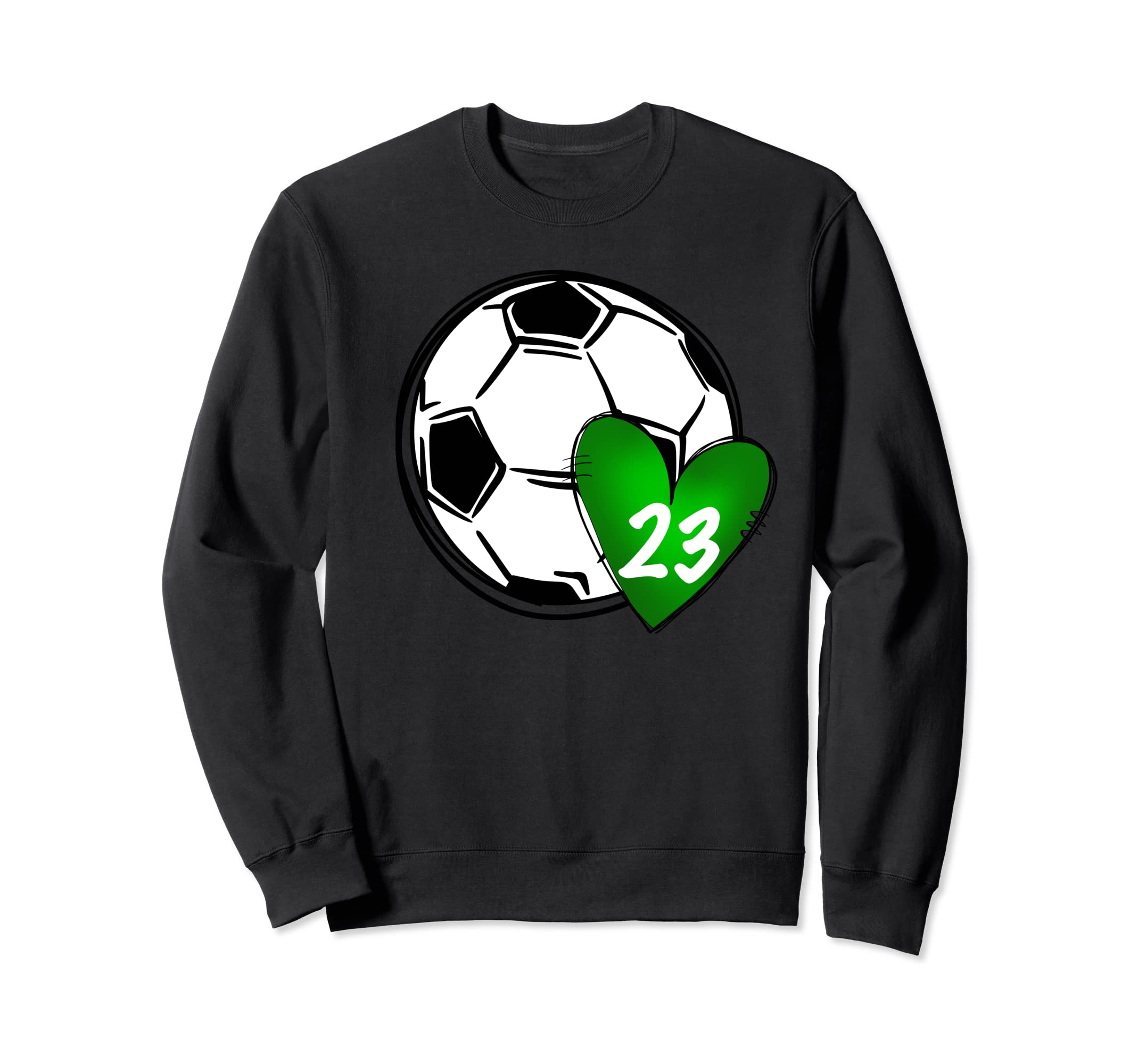Womens Custom Soccer Mom Number 23 Sweatshirt - Novelty Apparel for Adults