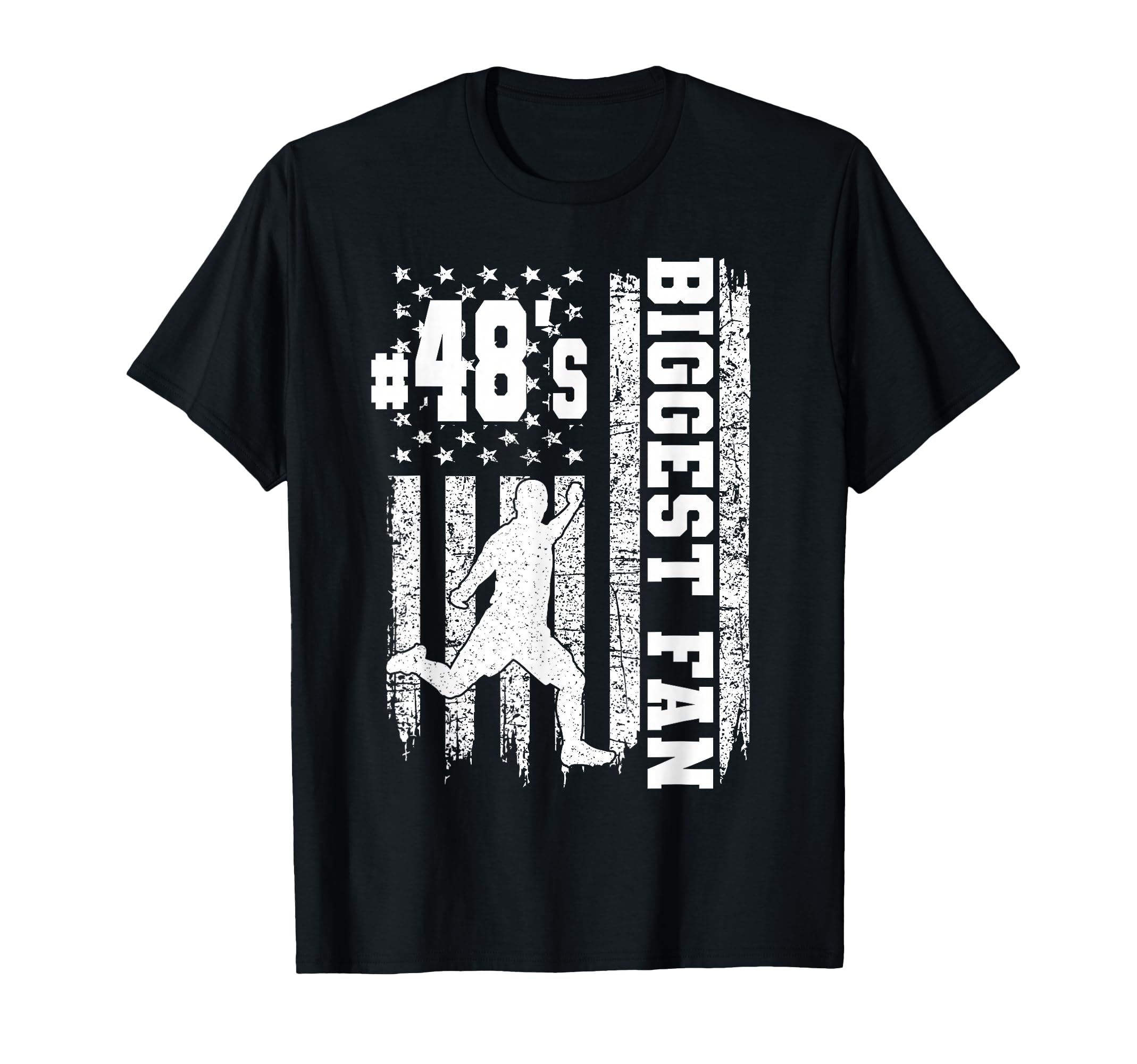 Soccer Biggest Fan Number 48 Proud T-Shirt - Streetwear Style Unisex