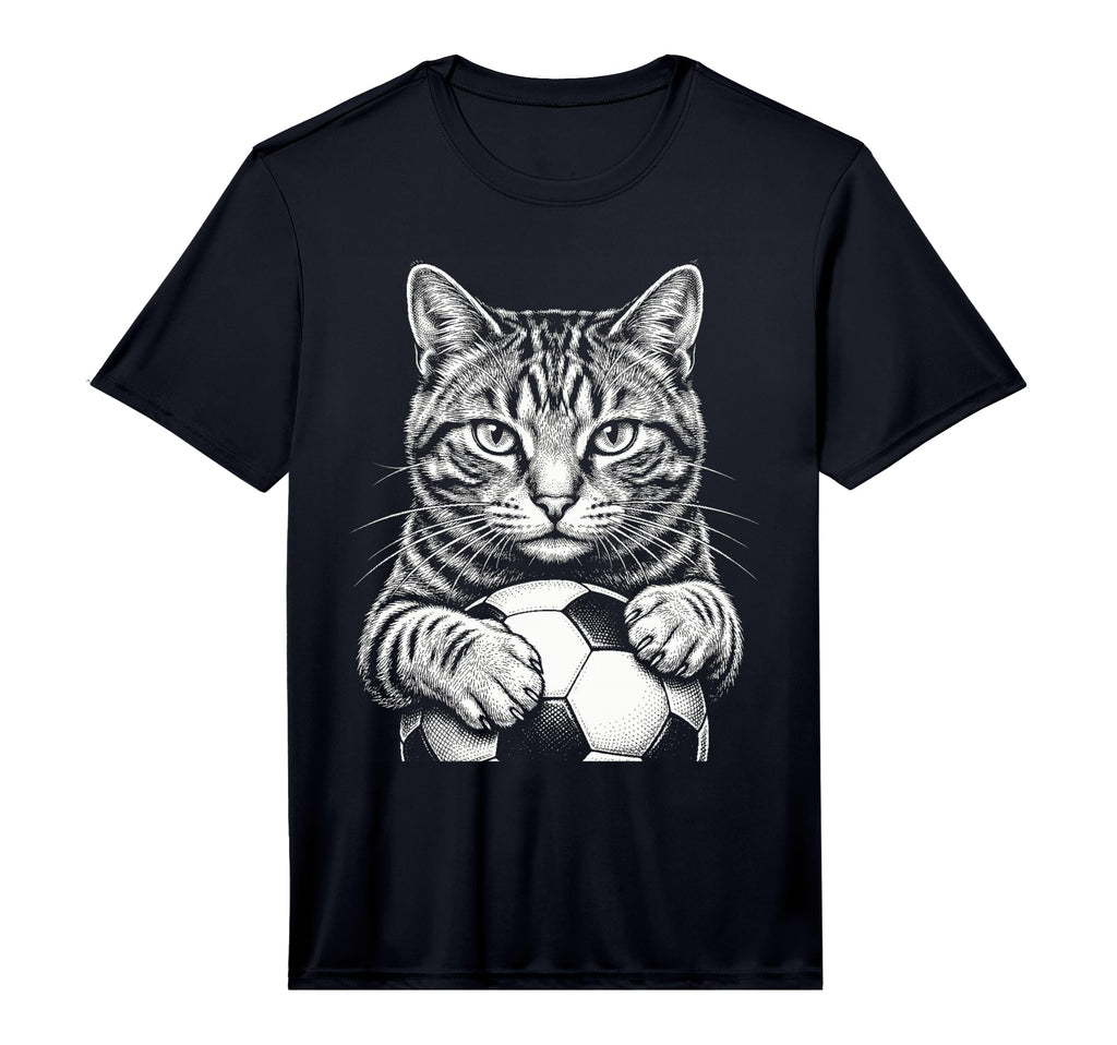 Black And White Feline Sports Tabby T-Shirt - Streetwear Style Men Women